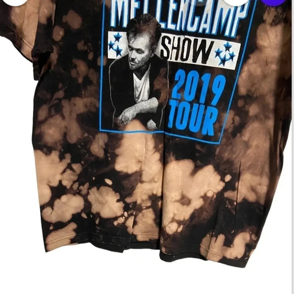 John Mellencamp Concert T Shirt Adult XL Acid Washed‎ 2019 American Poet Tour - Picture 6 of 10